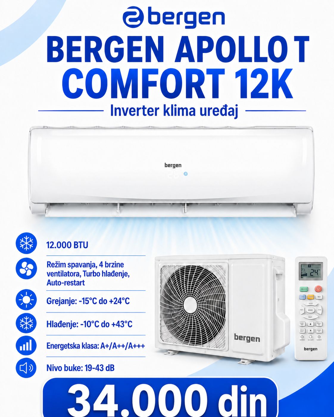 Bergen klima uređaj